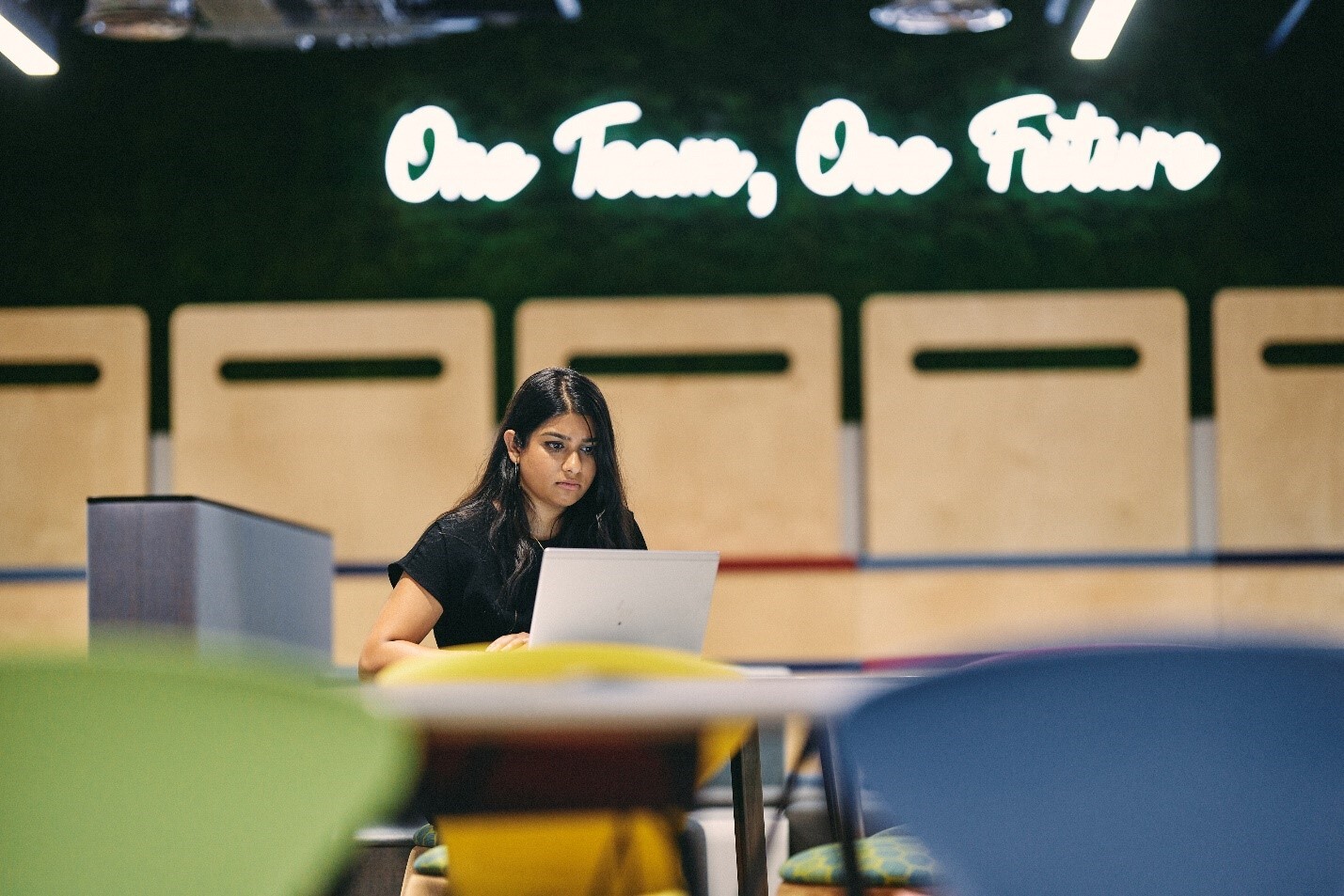 woman with laptop